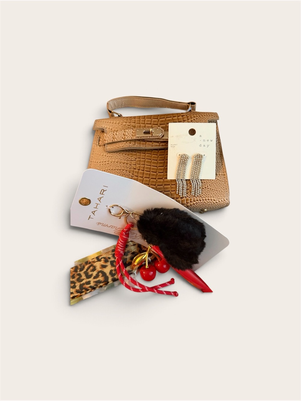 Mini kiss lock crossbody bundle
